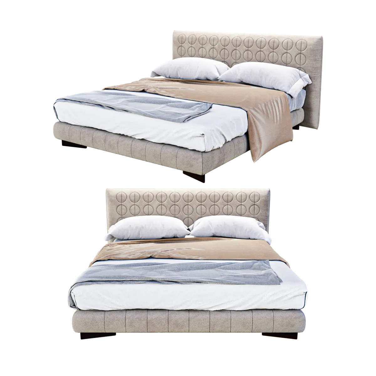 furniture – Bed Curtis 3ds Max