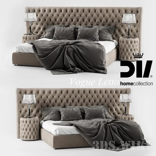 furniture – Bed DV HOME COLLECTION VOGUE letto 3ds Max