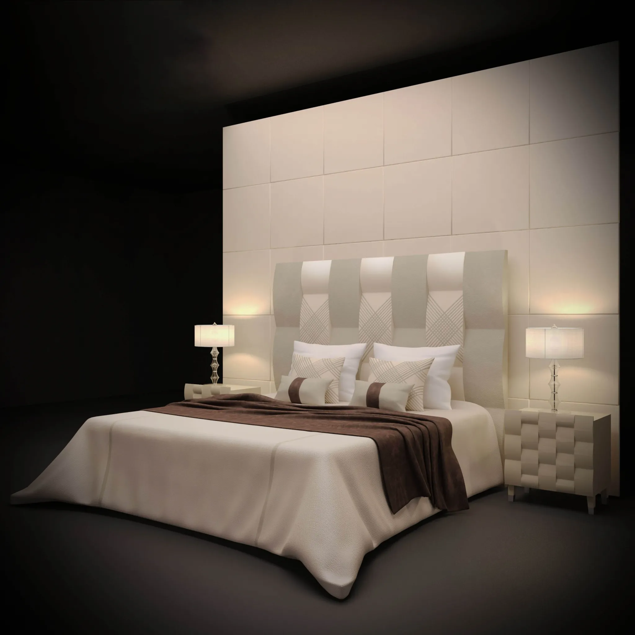 furniture – Bed Fendi casa 3ds Max