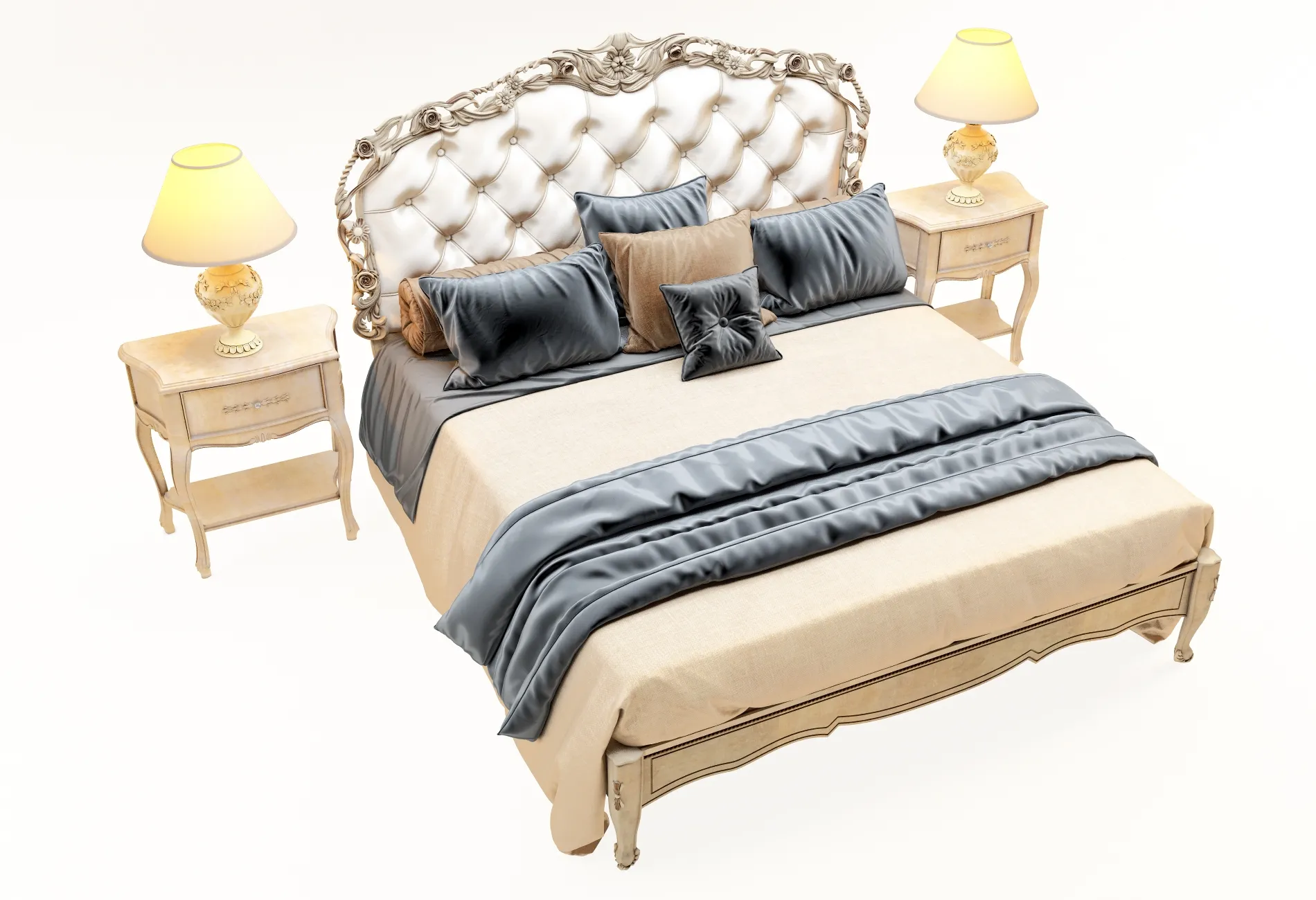 furniture – Bed Florence Art 3 3ds Max