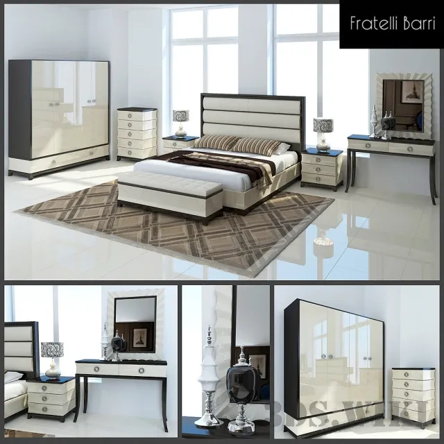furniture – Bed FRATELLI BARRI PRATO 3ds Max