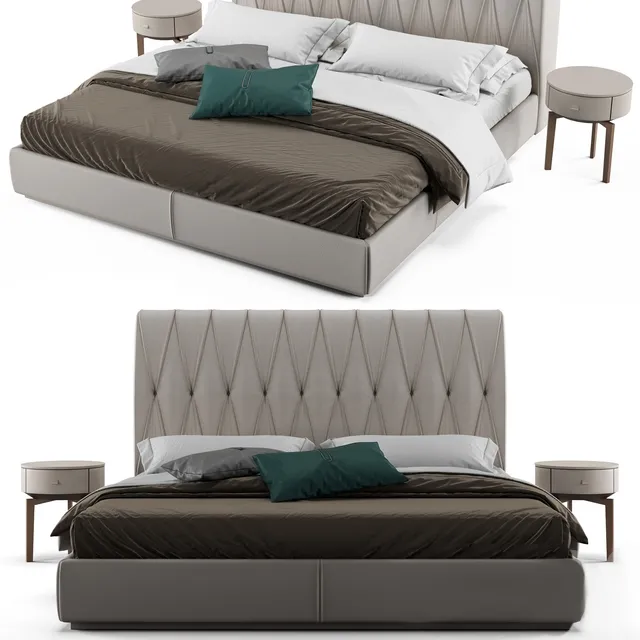 furniture – Bed Gamma Marlon Night 3ds Max