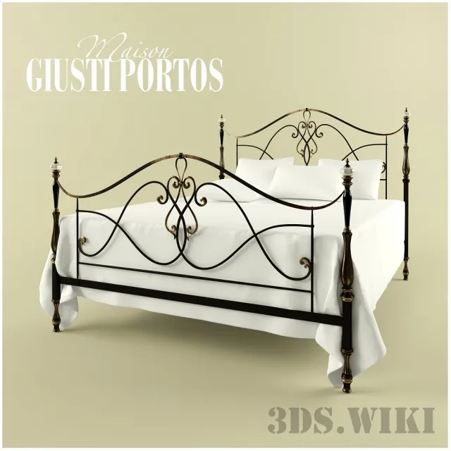 furniture – Bed Giusti Portos ALICANTE 3ds Max