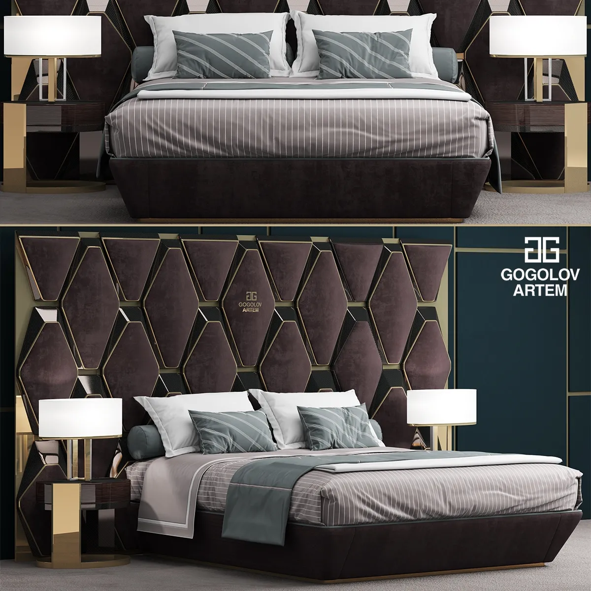 furniture – Bed Gogolov Artem 3ds Max