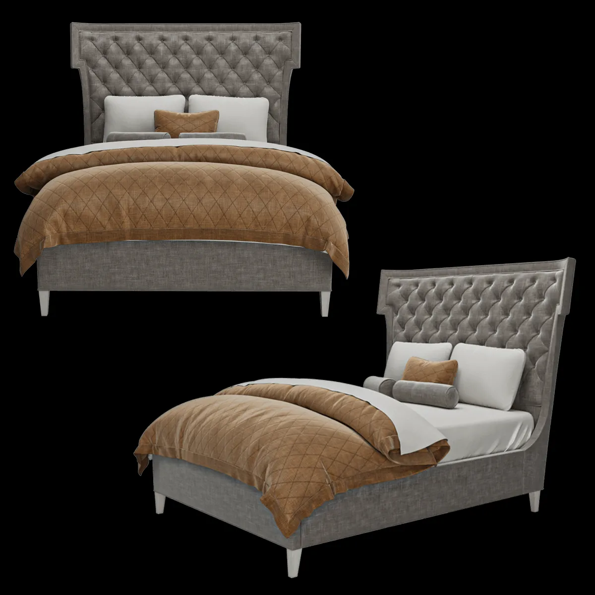 furniture – Bed Hayley Hollywood 3ds Max