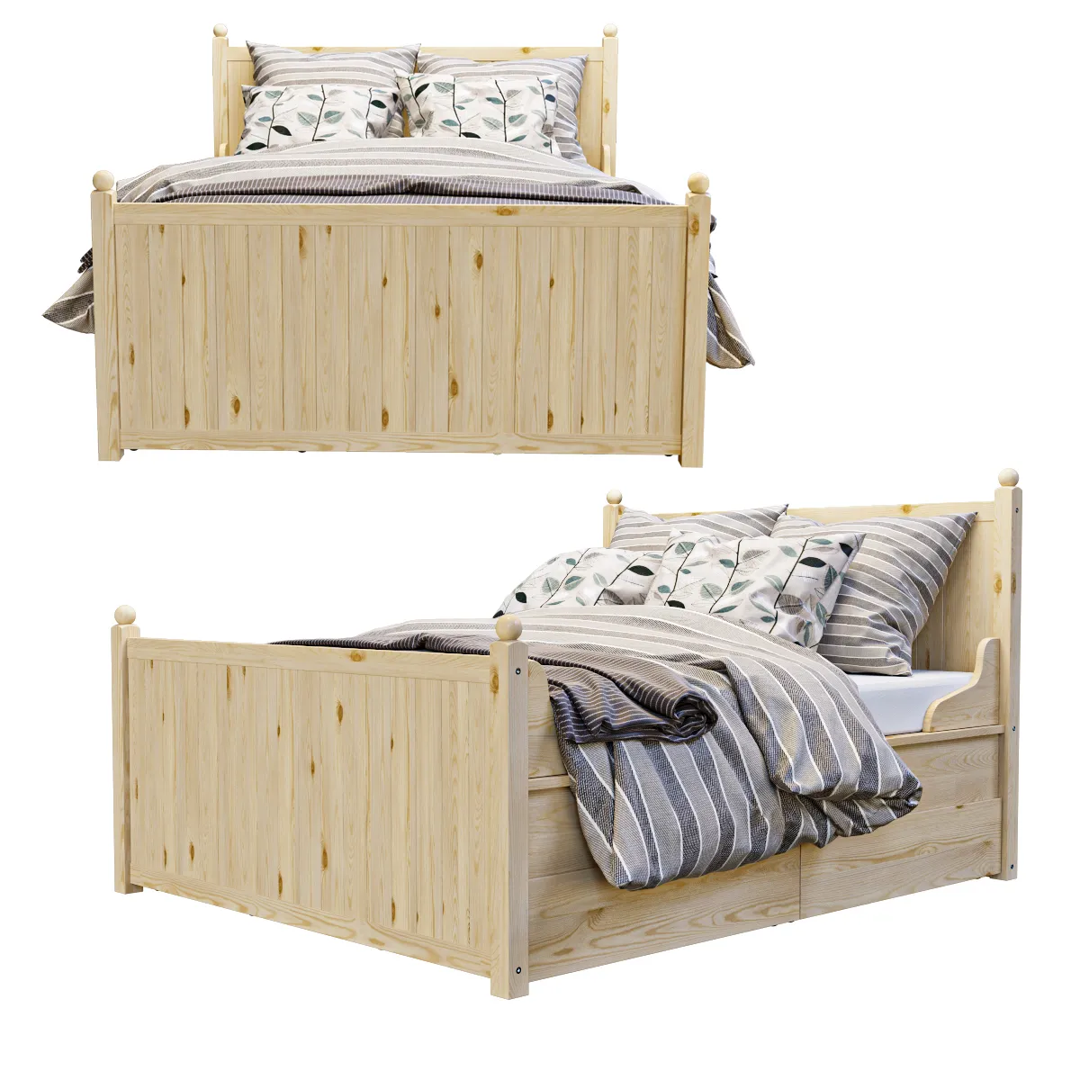 furniture – Bed Hurdal 3ds Max