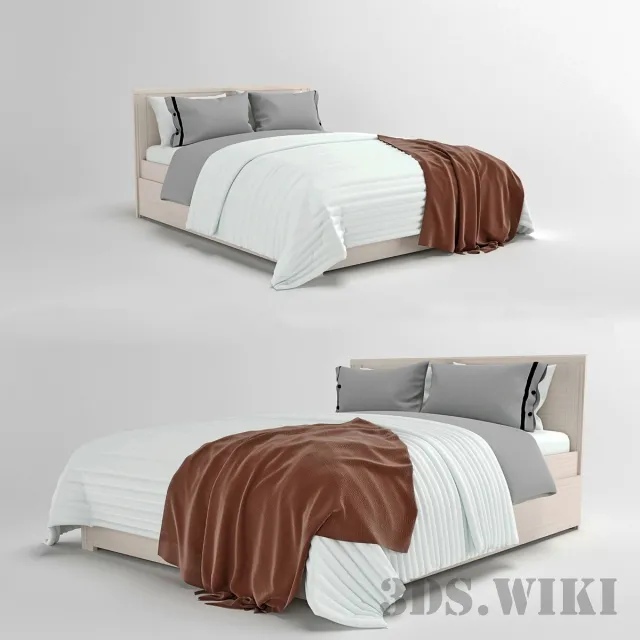 furniture – Bed IKEA “Brusali” 3ds Max