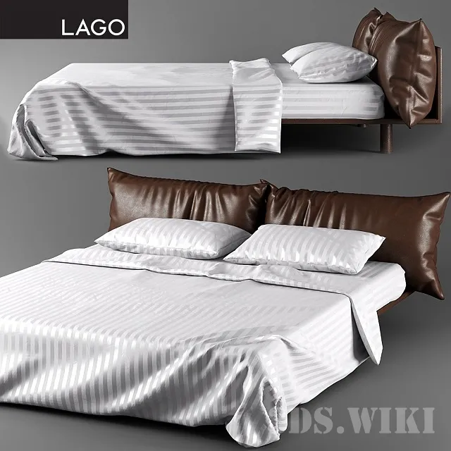 furniture – Bed KUSSIN Lago 3ds Max