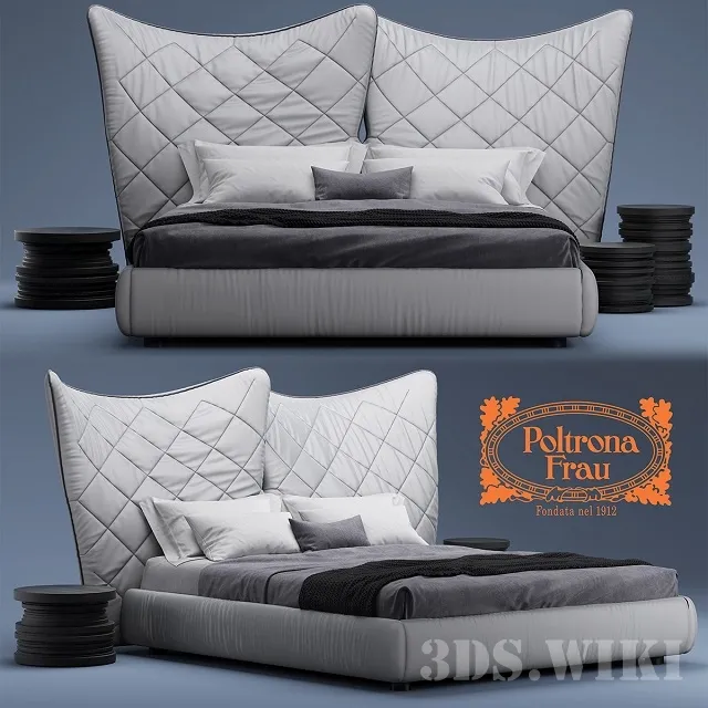 furniture – Bed Lelit Poltrona Frau 3ds Max