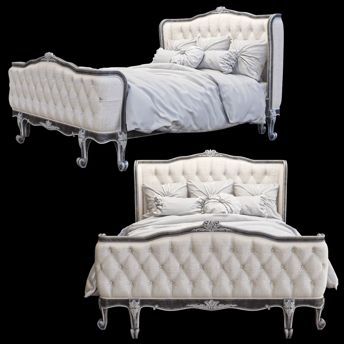 furniture – Bed Lit D’Amour 3ds Max