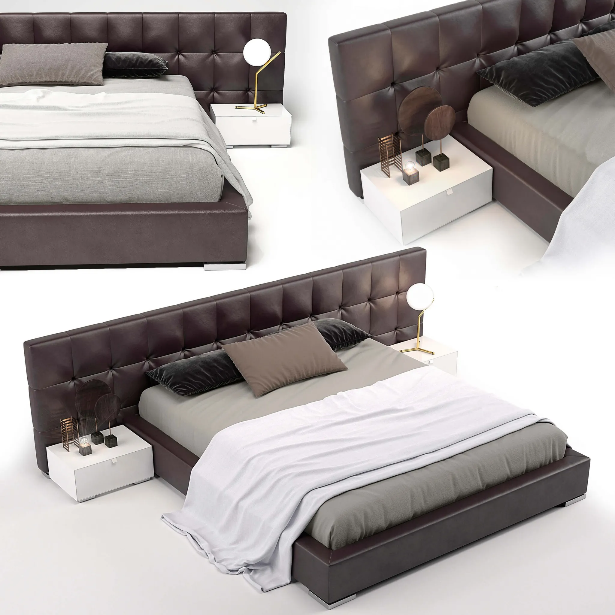 furniture – Bed Mademoiselle Bolzan 8 3ds Max