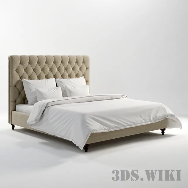 furniture – Bed MADLEN KING SIZE BED Gramercy Home 3ds Max