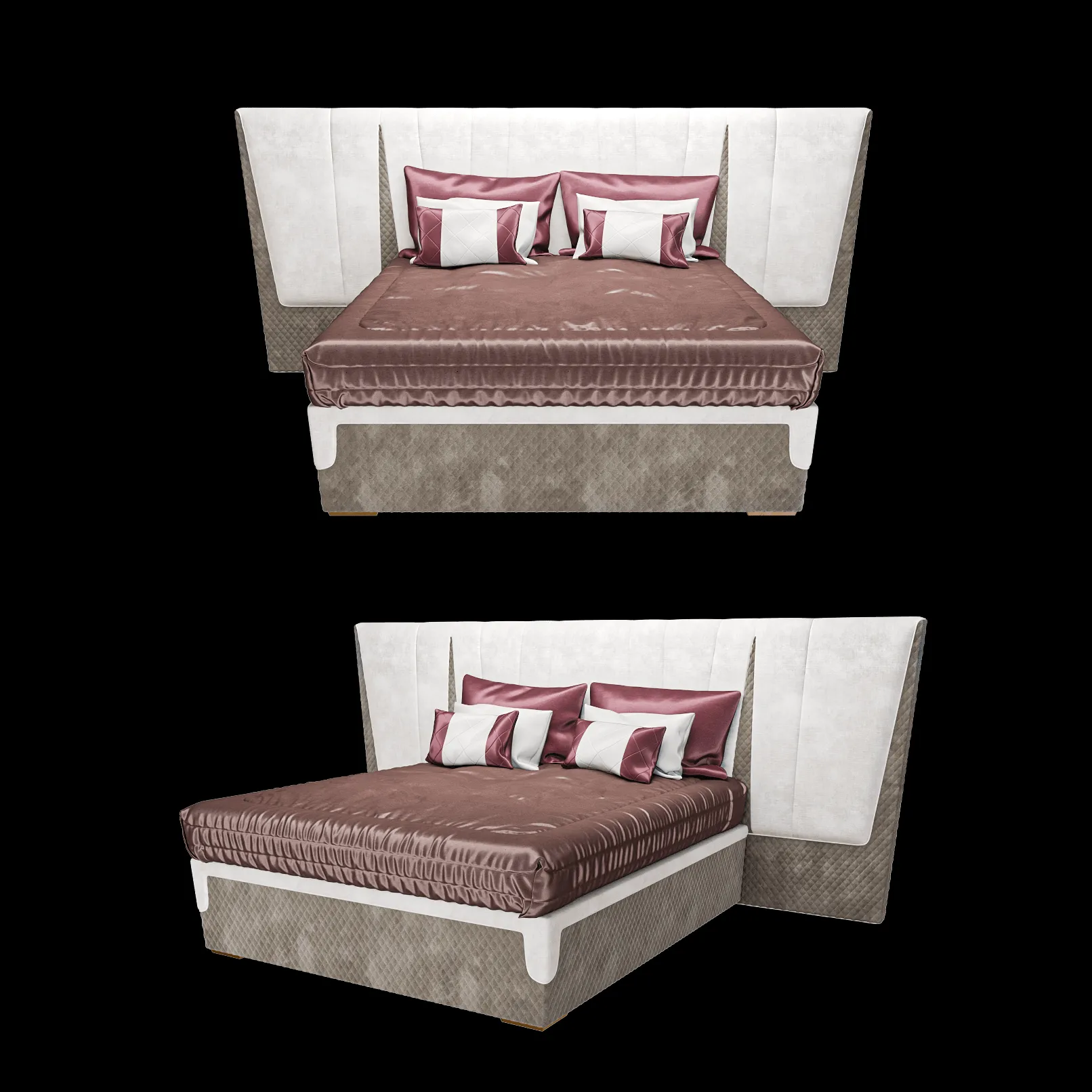 furniture – Bed Majestic XL 3ds Max