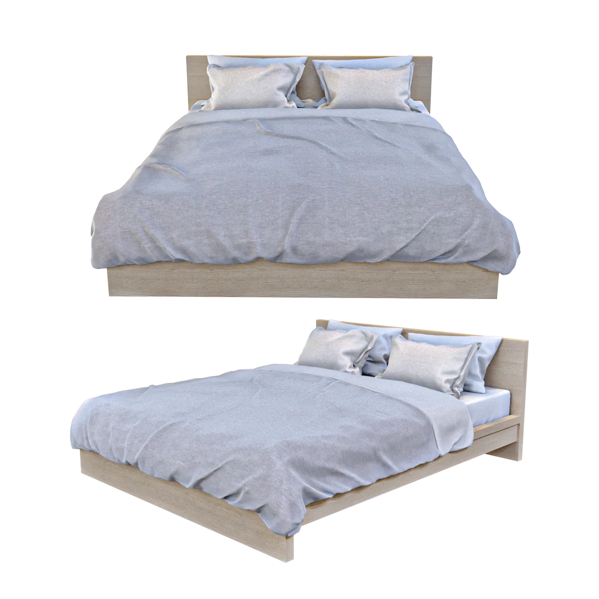 furniture – Bed Malm 3ds Max