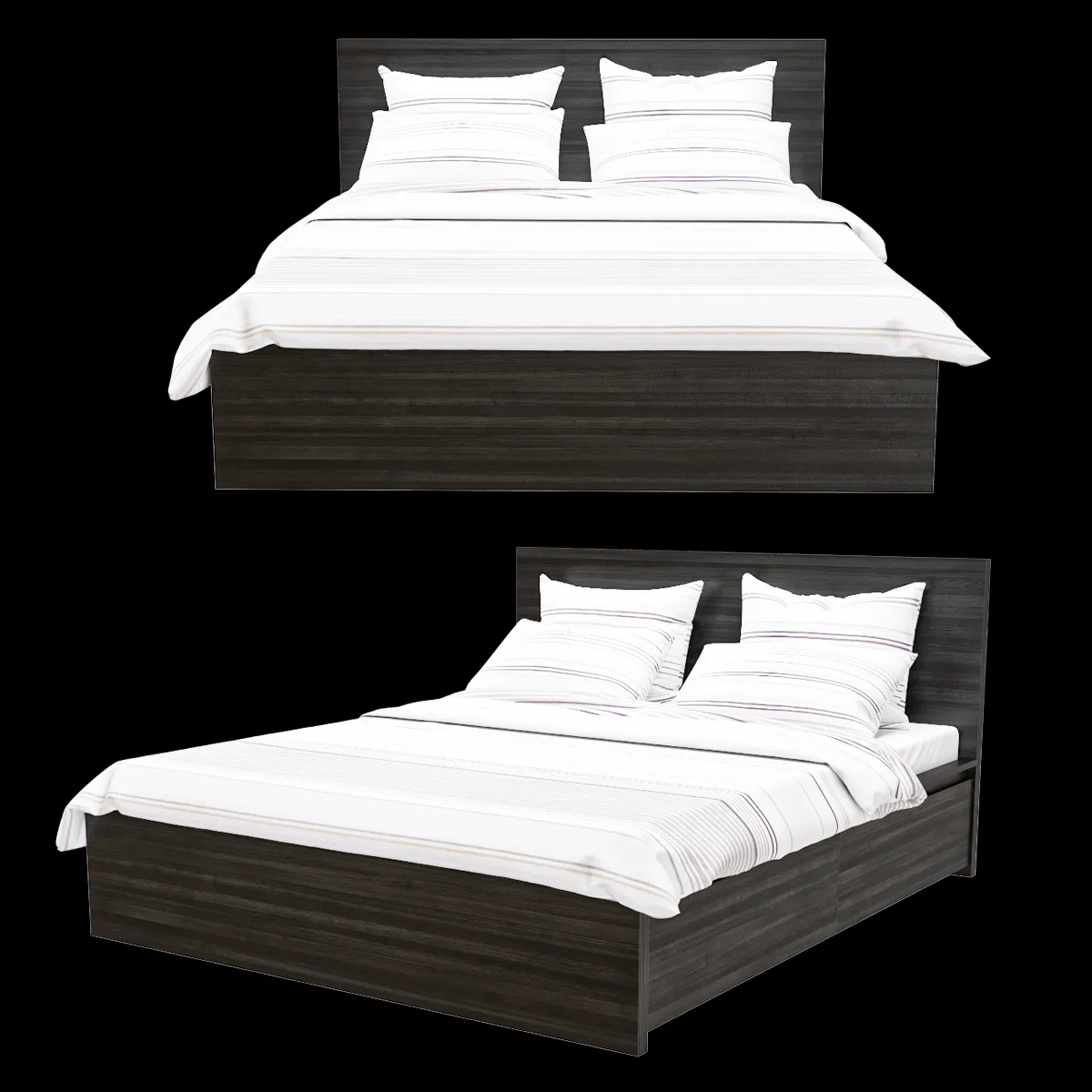 furniture – Bed Malm 3ds Max