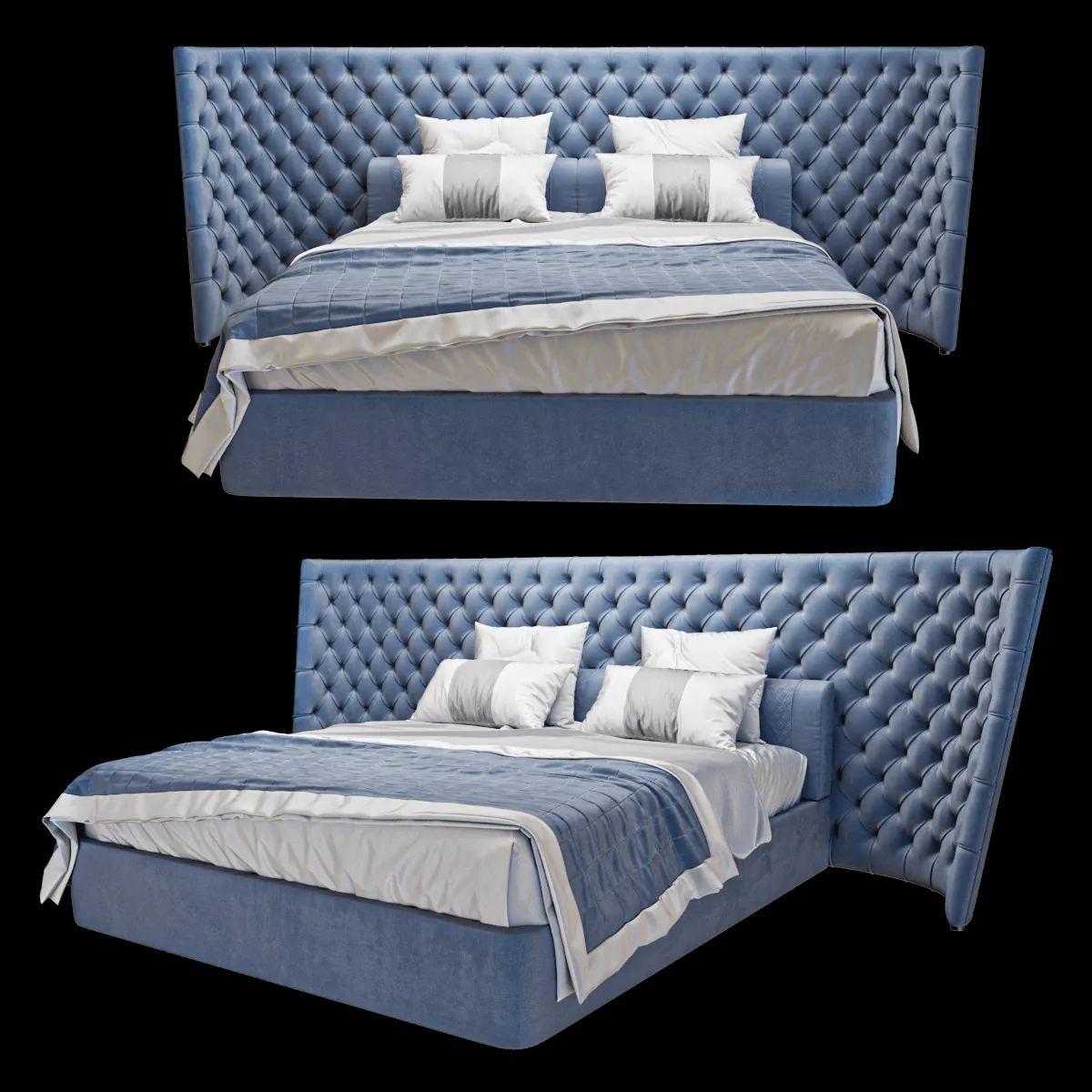 furniture – Bed Medici Large 3ds Max