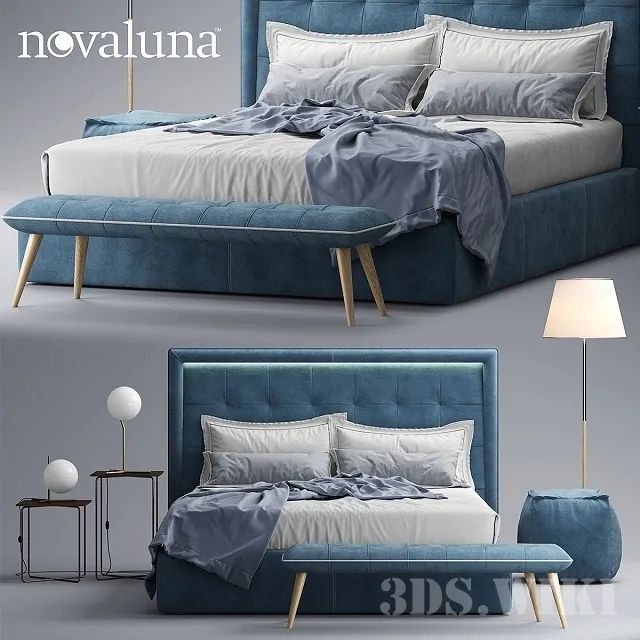 furniture – Bed Novaluna PRINCE 3ds Max
