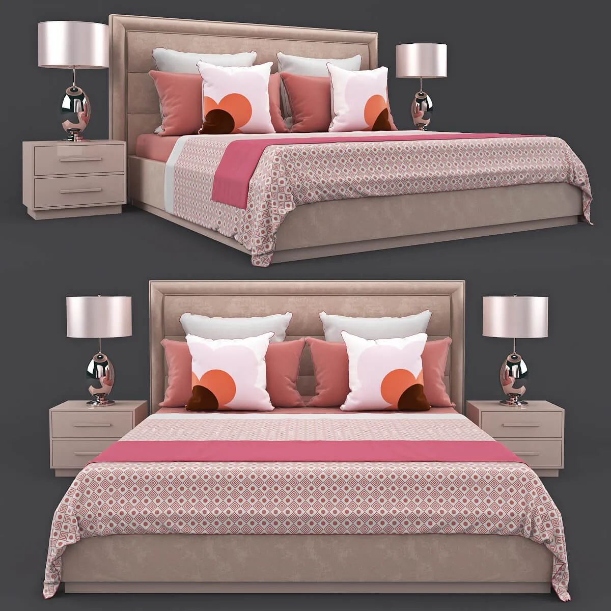 furniture – Bed Ours 3ds Max