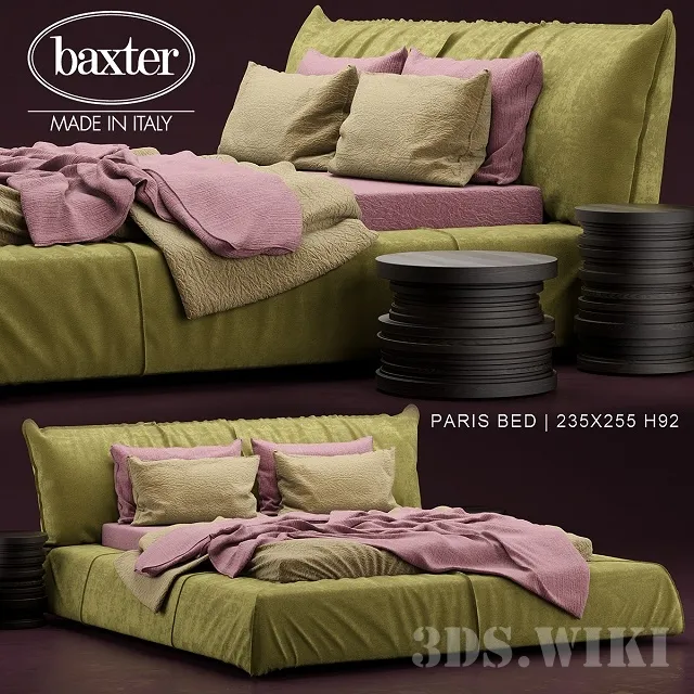 furniture – Bed PARIS By BAXTER 3ds Max