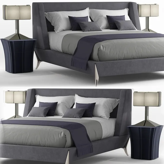 furniture – Bed paul mathieu gem 3ds Max