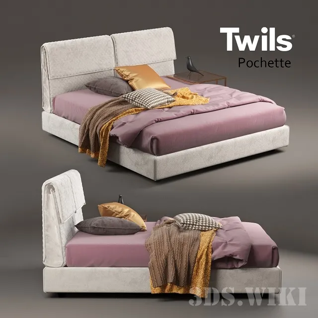 furniture – Bed POCHETTE By Twils 3ds Max