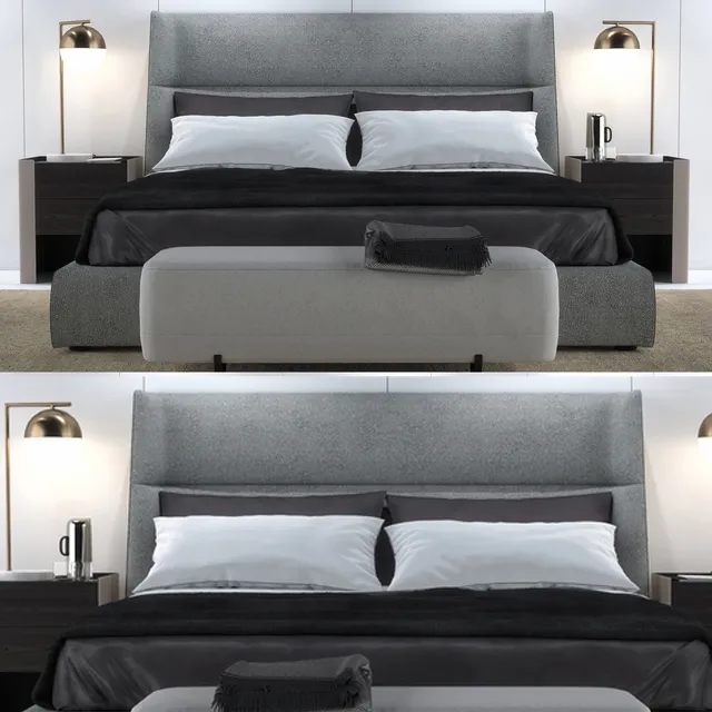 furniture – Bed Poliform Chloe Letto 3ds Max