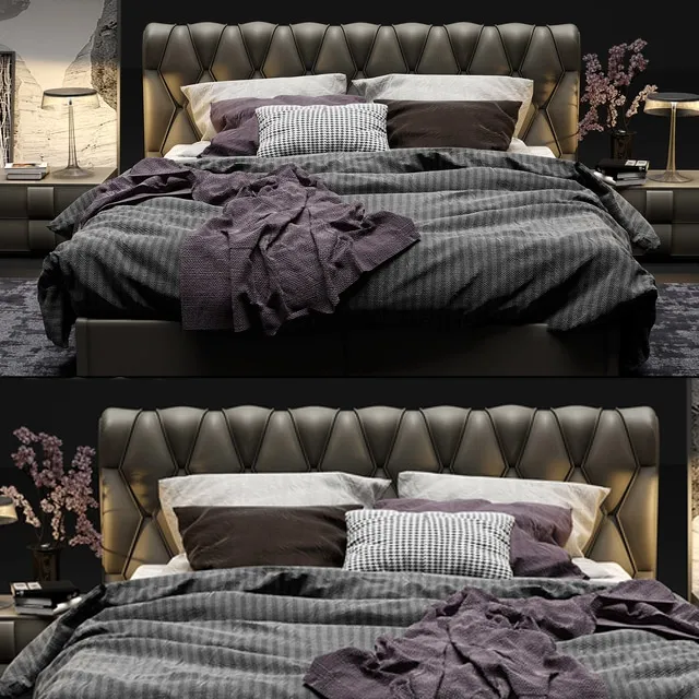 furniture – Bed Poltrona Frau Bluemoon 3ds Max