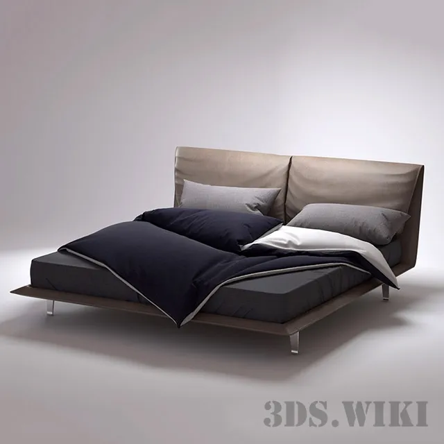 furniture – Bed Poltrona Frau John-John 3ds Max