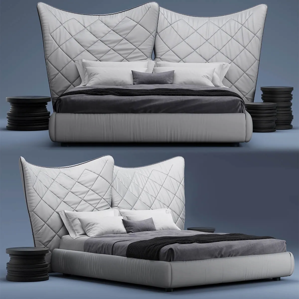 furniture – Bed Poltrona Frau Lelit 3ds Max