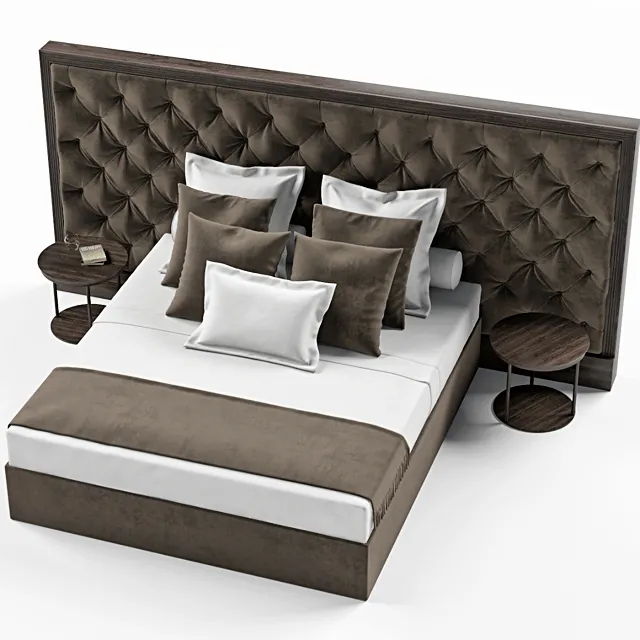 furniture – Bed Porada Enya Сapitone 3ds Max