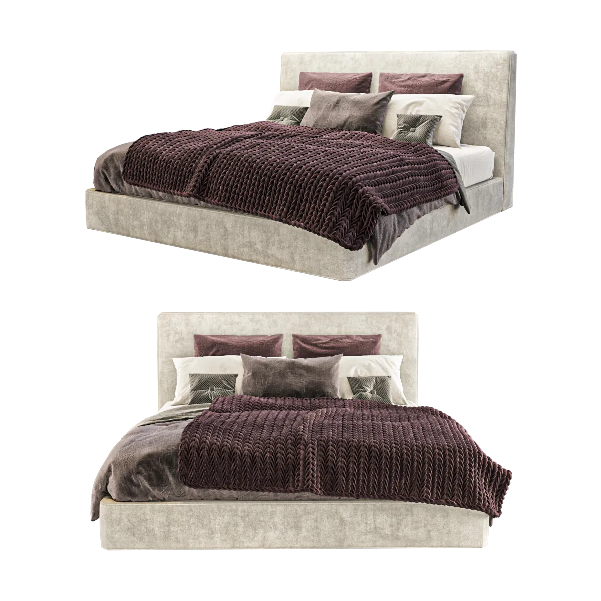 furniture – Bed Powell 3ds Max