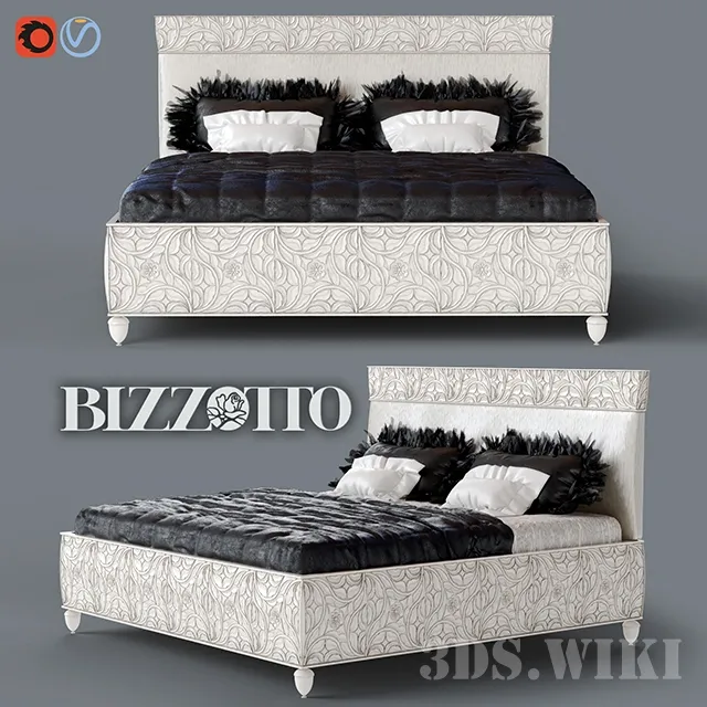 furniture – Bed REBECCA Bizzotto Mobili 472 3ds Max