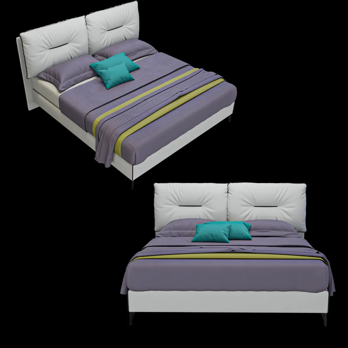 furniture – Bed Rey 3ds Max