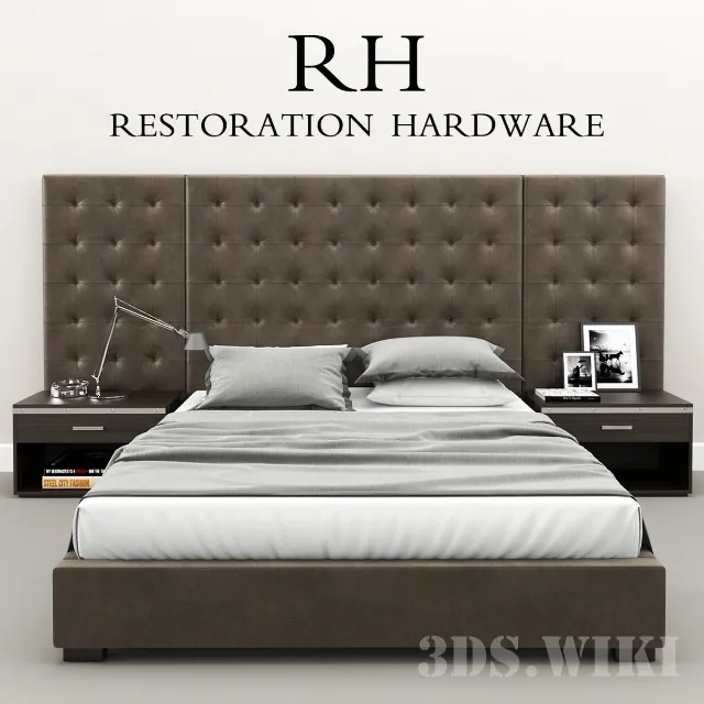 furniture – Bed – RH Modern 3ds Max