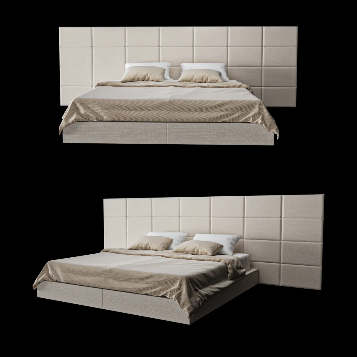 furniture – Bed ”Ribbon” 3ds Max