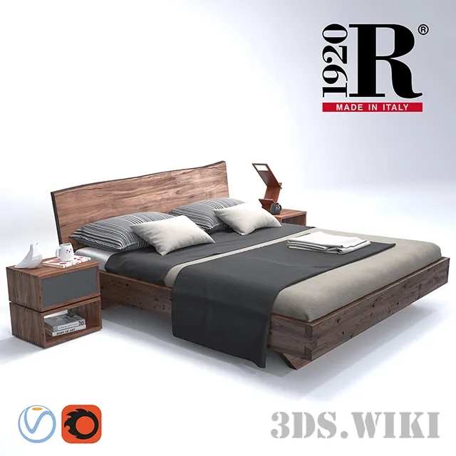 furniture – Bed Riva 1920 NATURA 6 3ds Max
