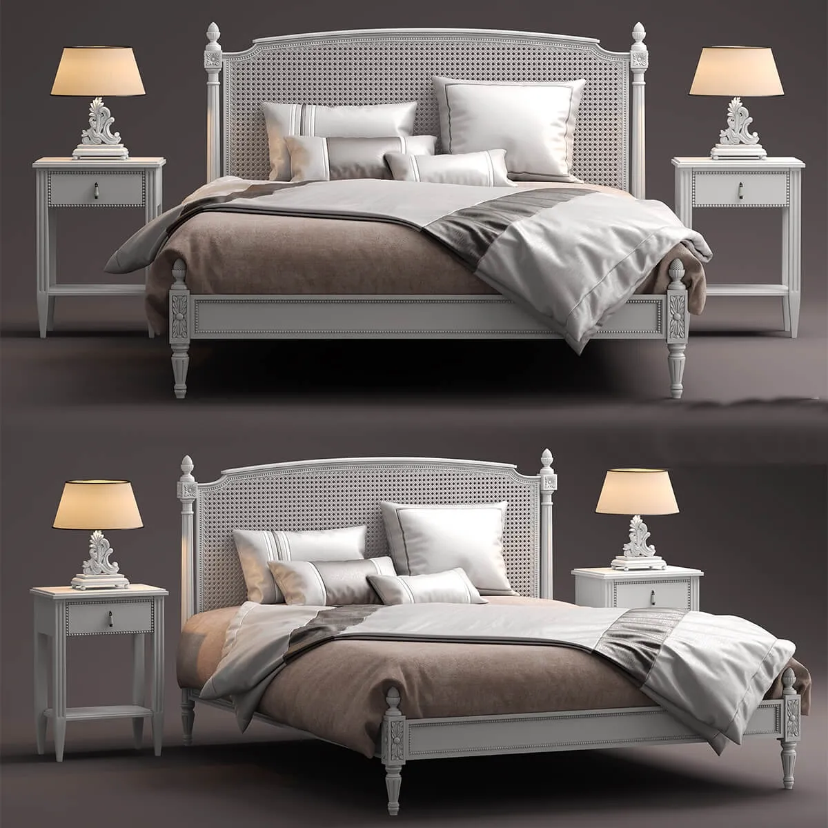 furniture – Bed roche bobois lit josephine 3ds Max