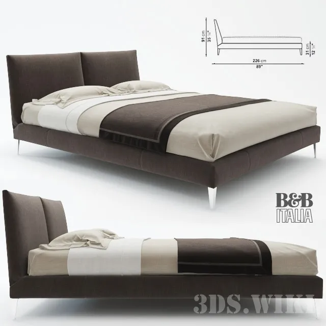 furniture – Bed Selene Bed Maxalto B&B Italia 3ds Max