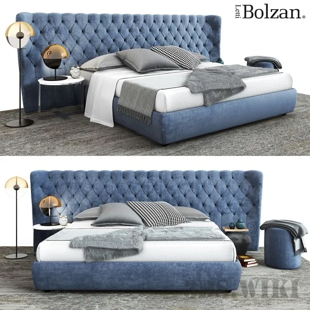 furniture – Bed Selene extra large Bolzan Letti 3ds Max