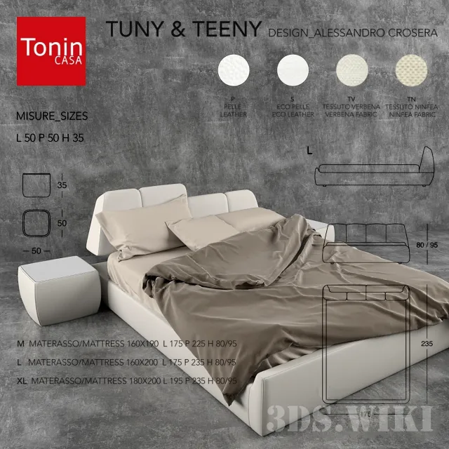 furniture – Bed TUNY & TEENY 7864 Tonin Casa 3ds Max