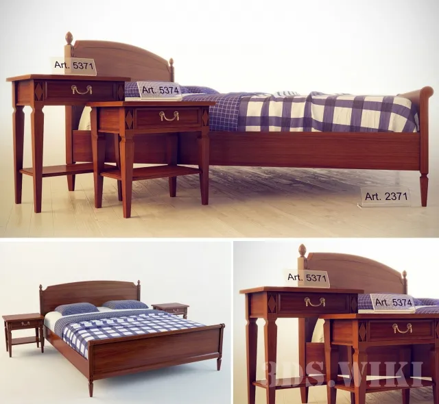 furniture – Bed VILLA BORGHESE SELVA – Art. 2371 3ds Max