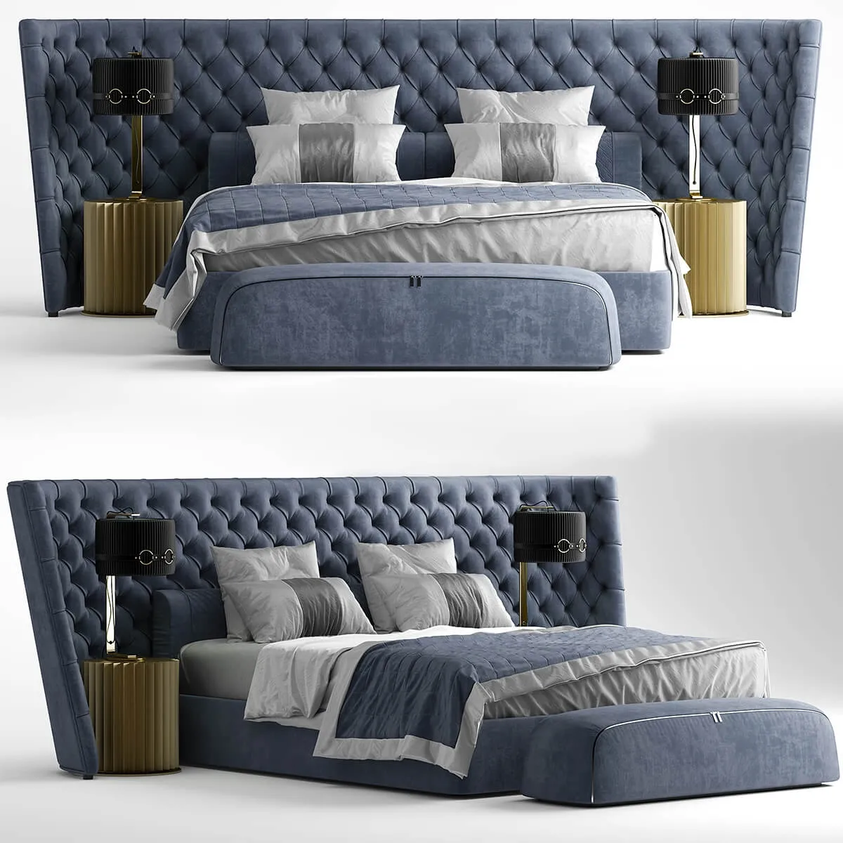 furniture – Bed Vittoria Frigerio 2 3ds Max