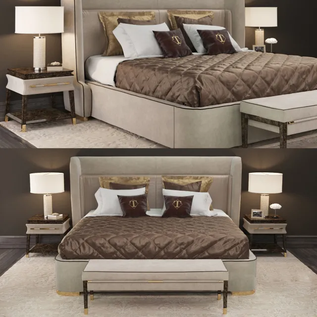 furniture – Bed Vittoria Frigerio 4 3ds Max