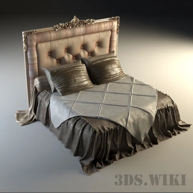 furniture – Bed Volpi Zona Notte Doroteo VOLPI 5013 3ds Max
