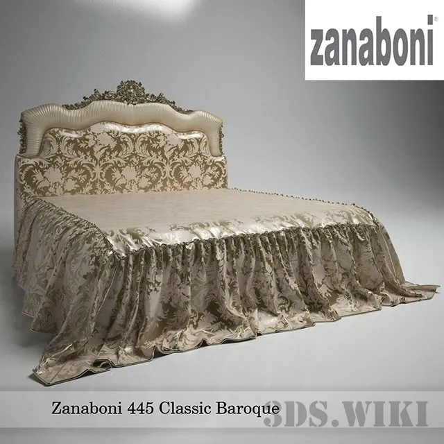 furniture – Bed Zanaboni 445 Classic Baroque 3ds Max