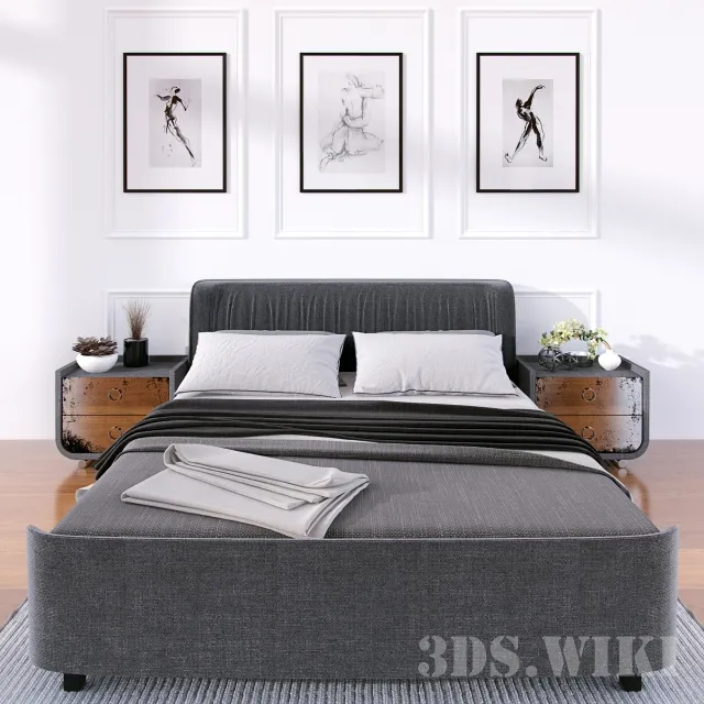 furniture – Bedroom set 3ds Max
