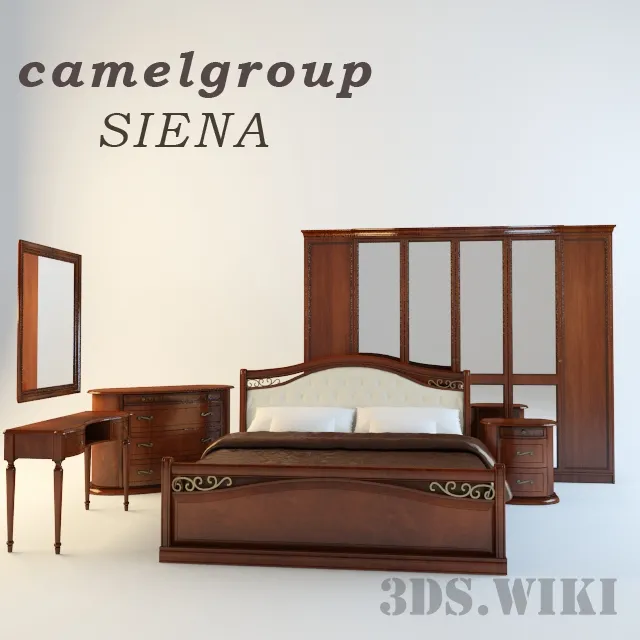 furniture – Bedroom set Camelgroup Siena 3ds Max