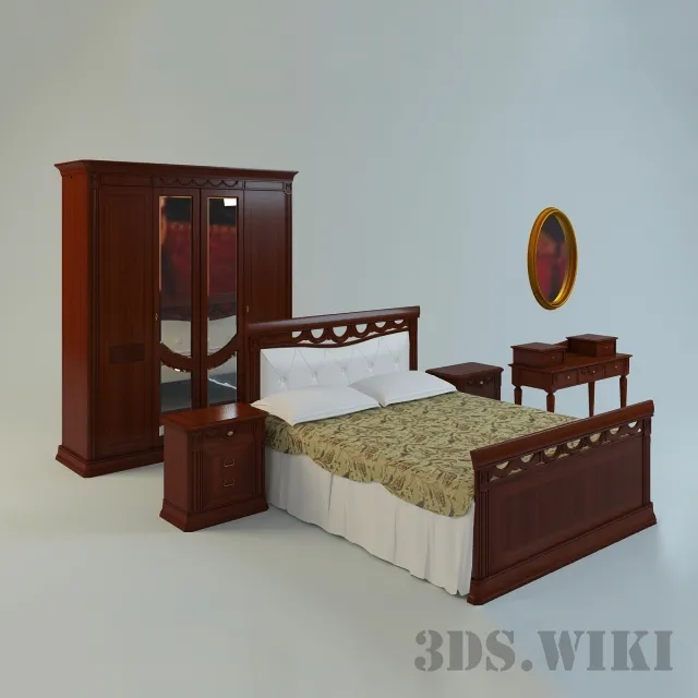 furniture – Bedroom set Camelgroup Toscana Night 3ds Max