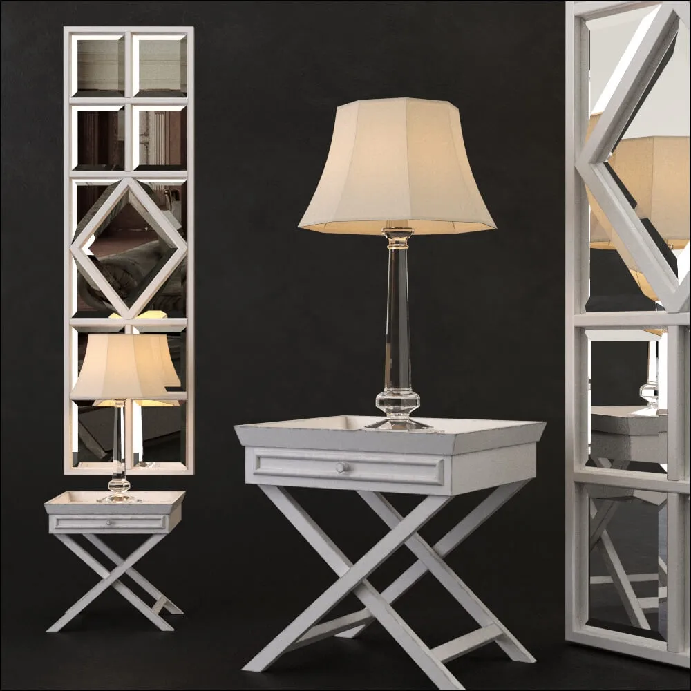 furniture – Bedside set 1 3ds Max