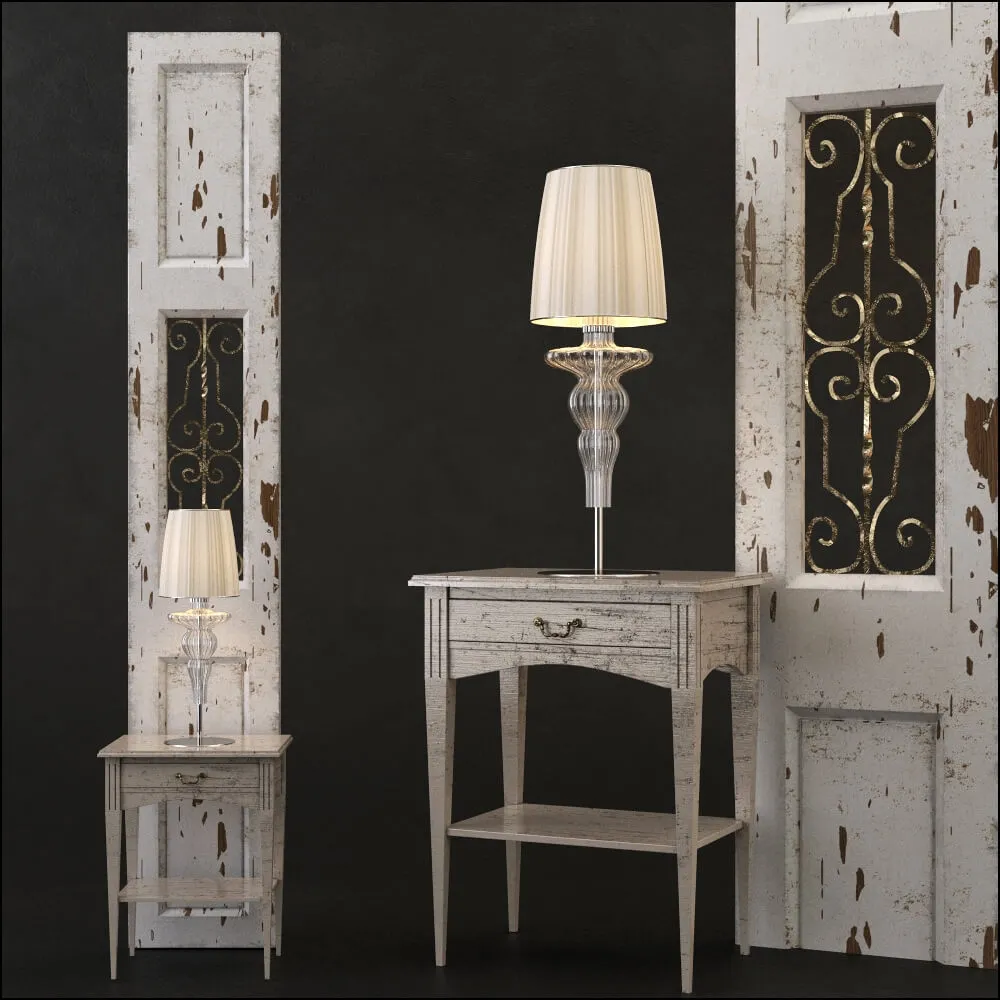 furniture – Bedside set 2 3ds Max